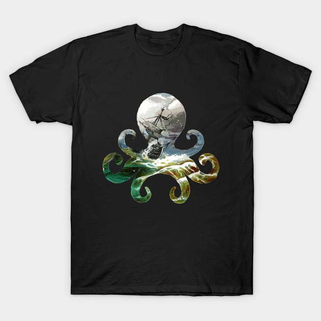 Octopus Sea T-Shirt by IvanJoh